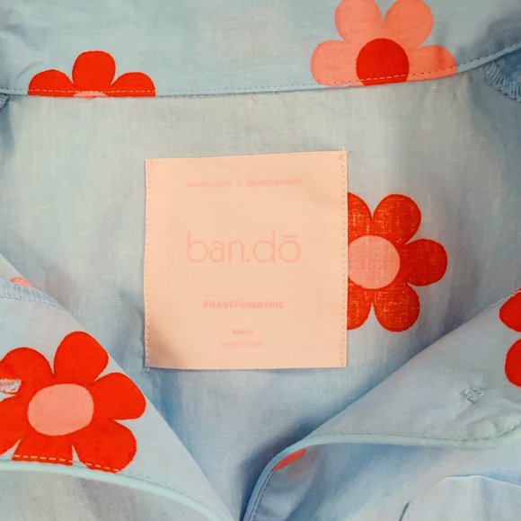 ban.do short sleeve pajama top, s - Picture 8 of 8